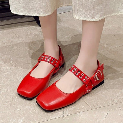 2025 Elegant Women Ballet Flats Shoes Shallow Mouth Autumn Loafers New Fall Retro Dress Lolita Tabis Shoes Zapatos De Mujer