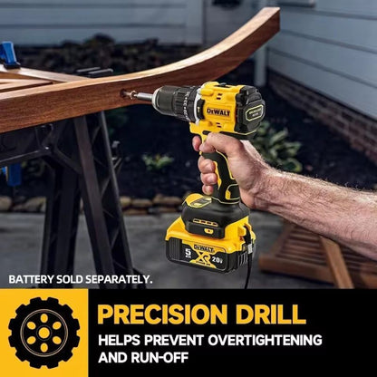 DEWALT DCD805 Parafusadeira Elétrica Compacta Sem Escova Furadeira de Impacto 20V Bateria de Lítio Recarregável carregador