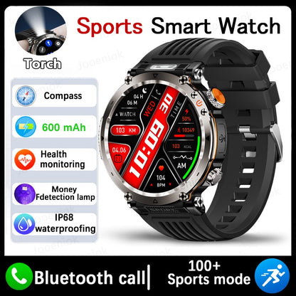 2025 Novo Relógio de Luxo Moderno 5ATM HT30 GPS Bússola Smartwatch Esportivo Masculino Externo AMOLED 366*366 NFC Frequência Cardíaca IP68 Smartwatch