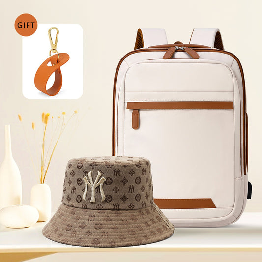 High-Quality USB Rechargeable Backpack Men's Waterproof Bag Large Laptop Backpack Unisex School Bag Youth Backpack