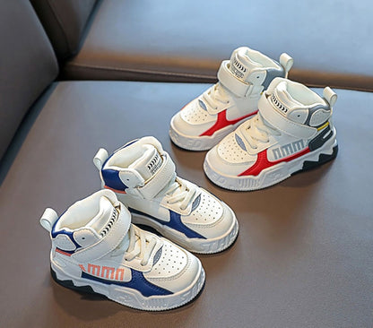 Fashion Sneakers For Kids Trend Fashion Basketball Shoes For Boy Soft-soled Anti-slippery Children's Sport Shoes Tennis Shoes