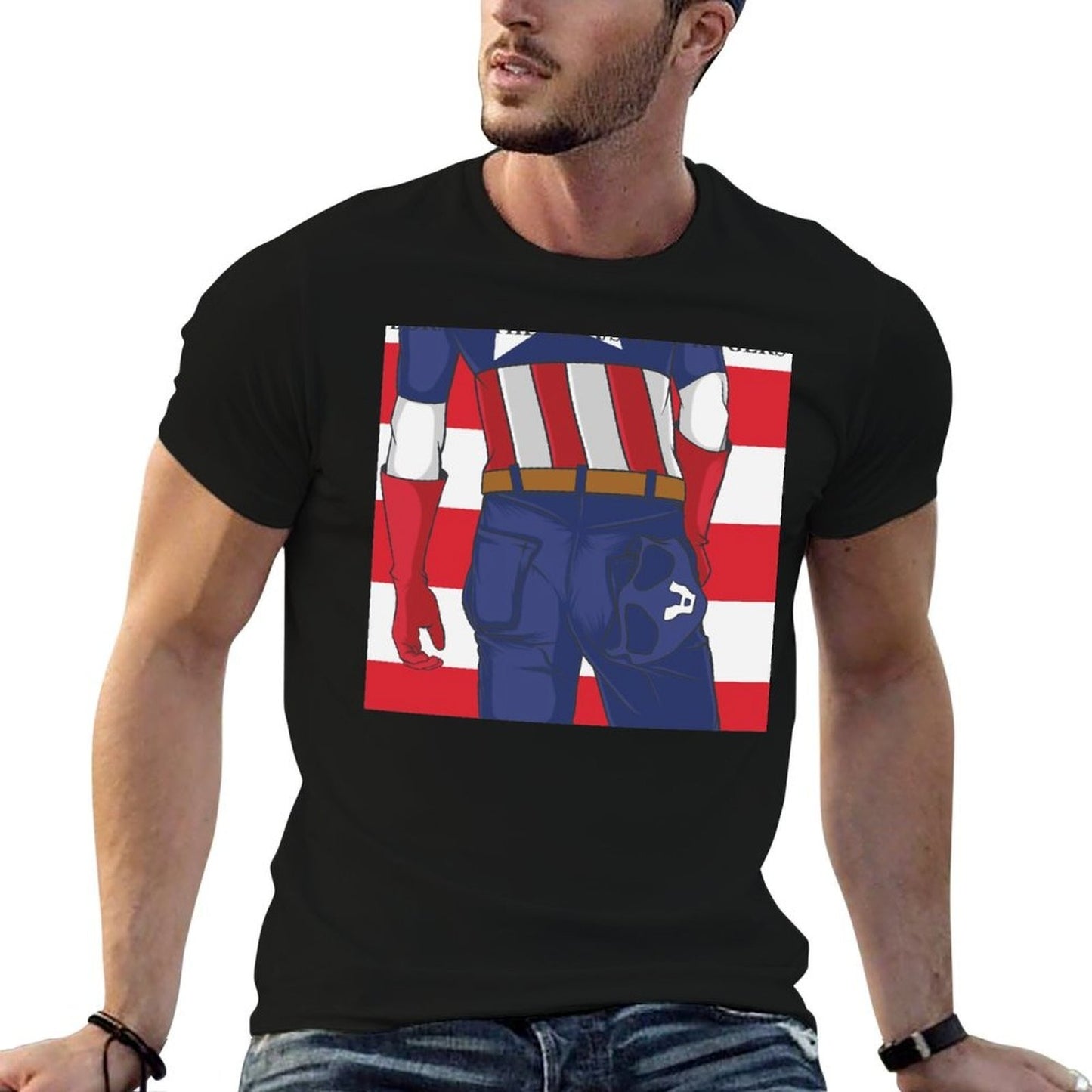 Born in the U.S.A T-Shirt t shirts for man cotton funny t shirt man plain T-Shirt