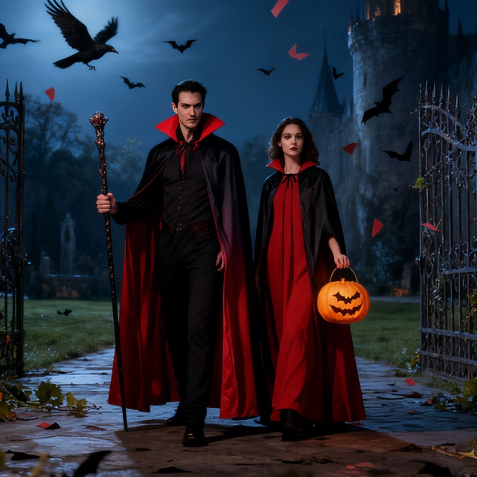 90Cm/120Cm/140Cm/150Cm Halloween Costumes for Men and Women, Role-Playing Apparel, Adult Stand-Collar Cape, Black and Red Reversible Long Robe, Unisex Adult Style, Reversible Stand-Collar Long Robe Cape