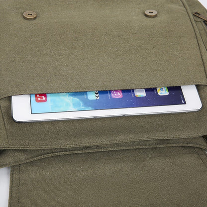 Vintage Men Canvas Messenger Bag Crossbody Bags Unisex Motorcycle Print Shoudler Bag Large Capacity Commuting Bag