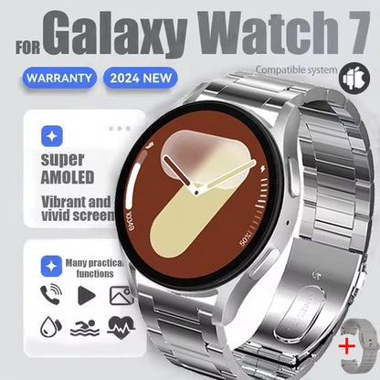 2025 New Watch 7 Classic GPS Sports Smartwatch1.5inch AMOLED HD Screen Voice Assistant Bluetooth Call Smart Watch For Men Women