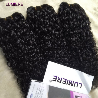 Cabelo Virgem Cru Barato de 30 Polegadas Birmanês Pixie Cacheado Ondulado (Bundle Deal) Cabelo Humano 100% Cru Cacheado Profundo 3/4 Pacotes de Extensão de Cabelo
