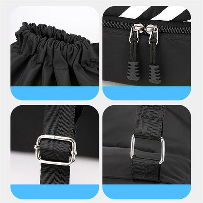 Mochila de Academia Fitness Bolsa Esportiva Feminina Masculina Mochila de Basquete Ao Ar Livre Bolsas de Armazenamento de Futebol Mochila Esportiva com Cordão de Treinamento
