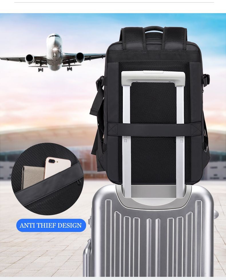 BANGE Mochila Expansível Masculina Impermeável Mochila para Notebook de 17.3 polegadas Masculina Grande Capacidade para Caminhada Viagem Mochilas Masculinas para Homens