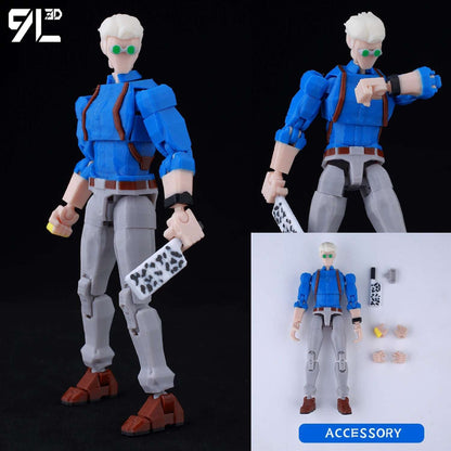 9L3D Lucky13 Titan 13 Ichigo Kurosaki Anime Action Figure Dummy 13 Espada Posável Máscara Oca Modelo Decoração Surpresa de Aniversário