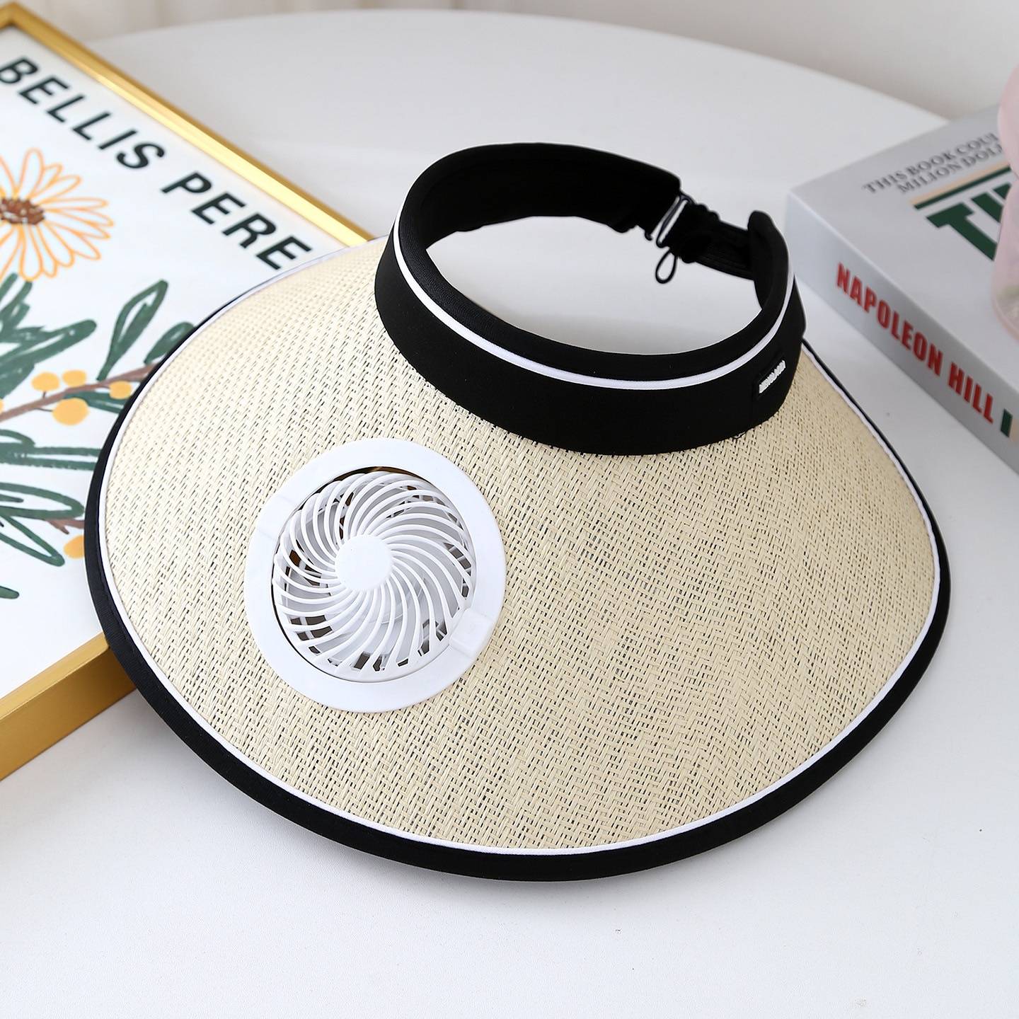 Outdoor Must-Have! Wide Brim Sun Hat With Built-in Fan - USB Charging, Lightweight, Suitable For Camping, Hiking & Fishing