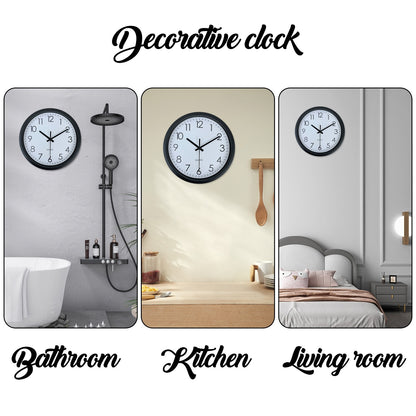 Modern simple wall clock, study, bedroom, living room, bathroom silent non-ticking wall clock, home wall decoration clock