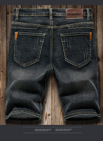 4 Model Classic Style Men's Slim Denim shorts Summer New Business Fashion Thin Stretch Short Casual Pants Male