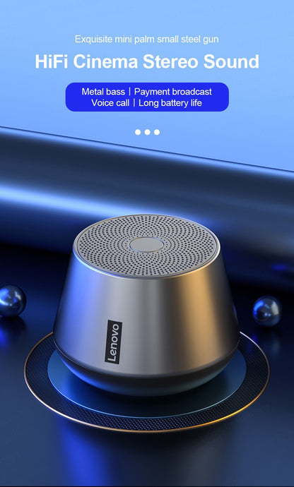Escolha Original Lenovo K3 Pro Bluetooth V5.0 Alto-falante Reprodutor de Música Portátil Altifalante Stereo Surround Sem Fio