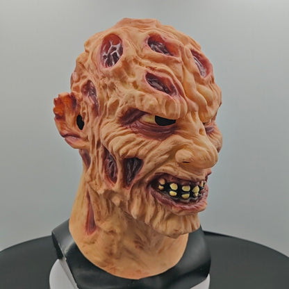 Freddy Latex Mask Horror Demon Halloween Costume Prop For Movie Cosplay Party Scary Elm Street Killer Mask Prank Head Cover