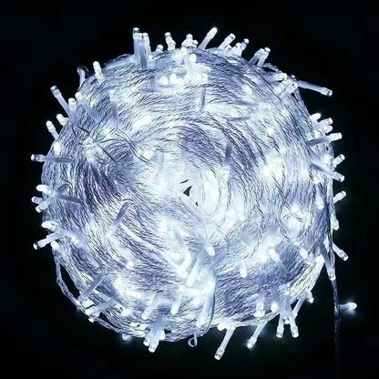 LED Garland String Lights 10m 30m 50m 100m Christmas Tree Wedding Decoration Waterproof Fairy Light Indoor Outdoor 220V EU Lamp