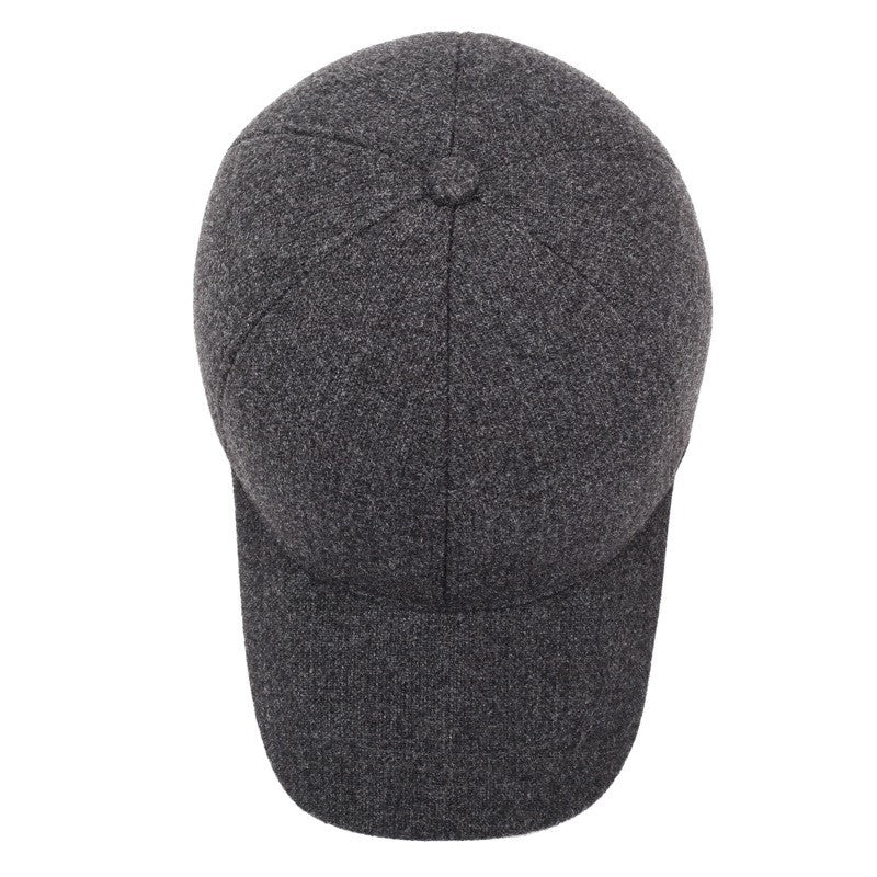 NORTHWOOD Solid Cotton Winter Baseball Cap For Men Warm Windproof Trucker Caps Ear Flap Snapback Outdoor Dad Hats Bones