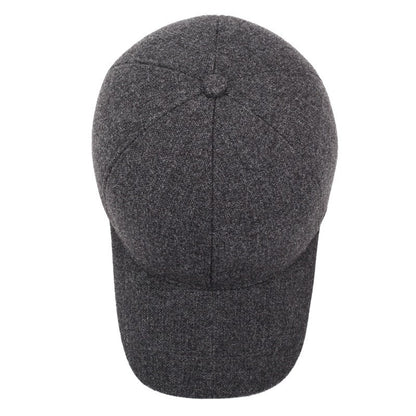 NORTHWOOD Solid Cotton Winter Baseball Cap For Men Warm Windproof Trucker Caps Ear Flap Snapback Outdoor Dad Hats Bones