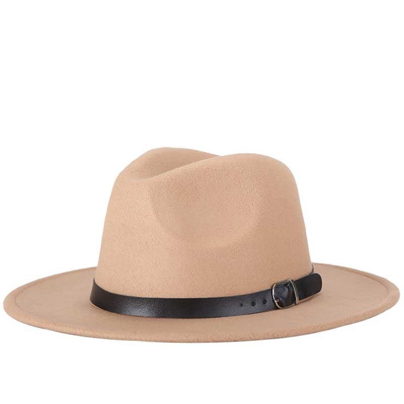 free shipping 2022 new Fashion men fedoras women's fashion jazz hat summer spring black woolen blend cap outdoor casual hat X XL
