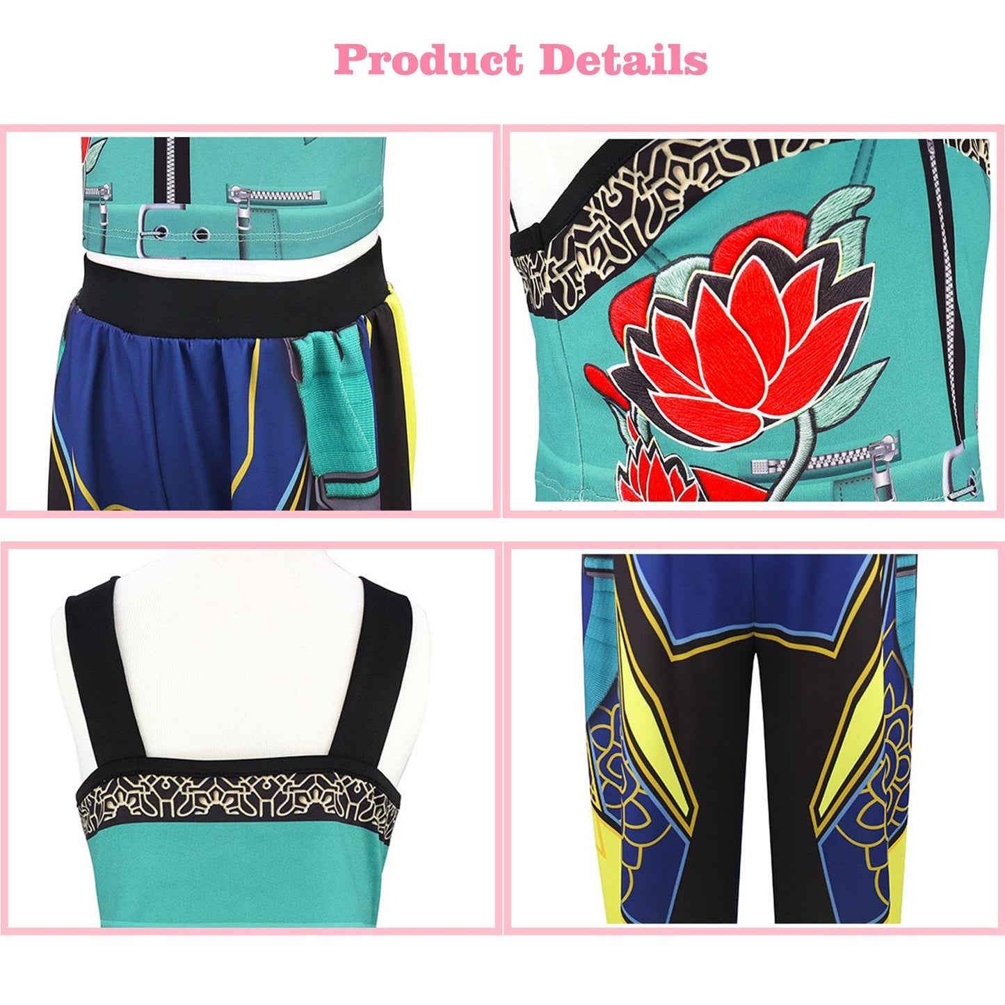 K-pop Hunters Cosplay Rumi Kpop Singer Hunt'trix Dress Up Girls Costumes k Pop Kids Party