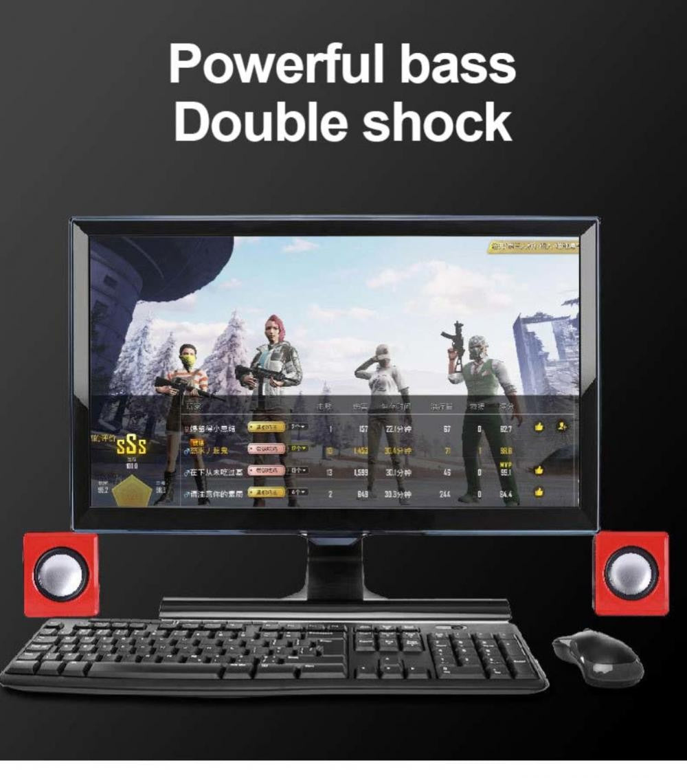 Caixa De Som PC Para Computador Portátil Laptop Notebook Desktop Mini Caixa De Som Música Bocina Coluna Acústica Sistema de Áudio