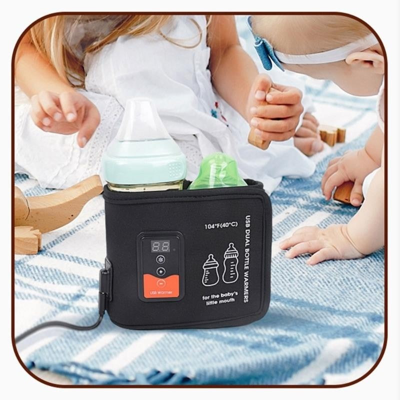 J15U Bottle Warmer Bag for Babies Feeding Bottles Insulation Sleeve Heating Cover
