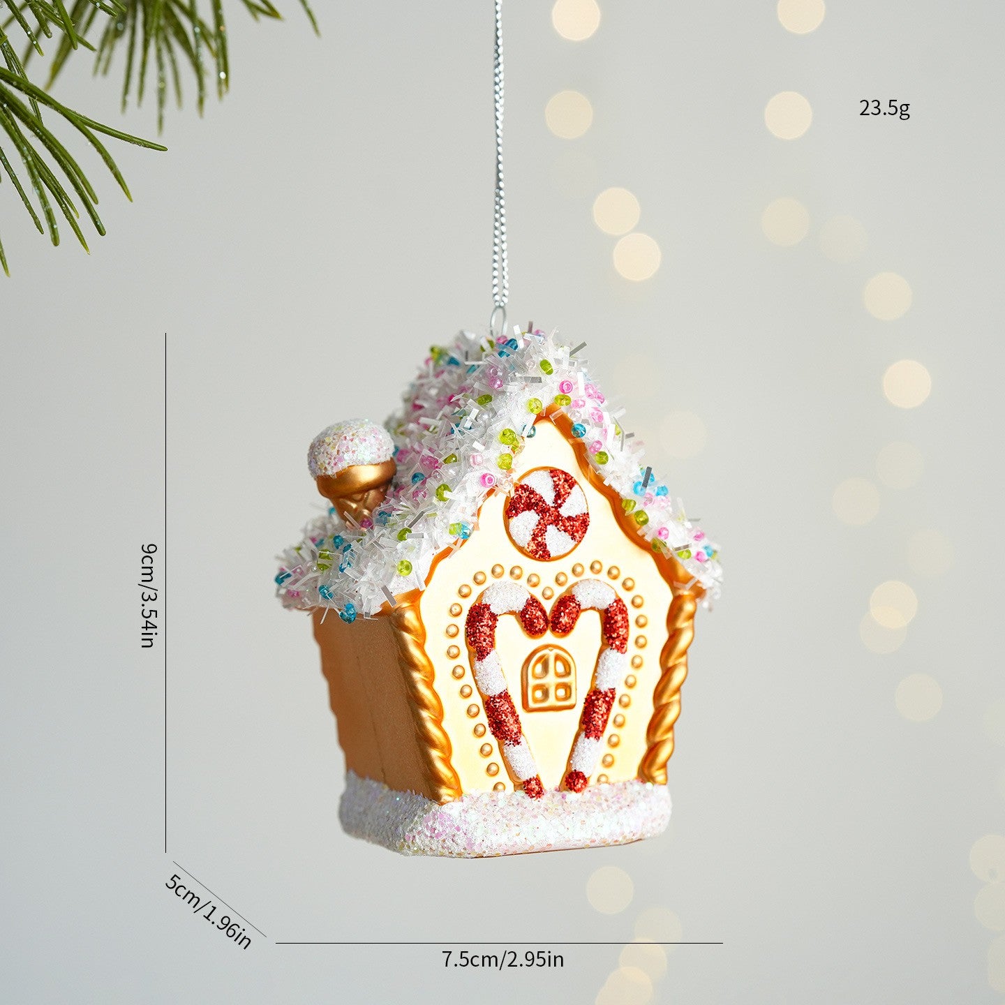 Christmas Atmosphere Balloon Dog Small Pendant Christmas Tree Snowflake House Pendant Small Ornament Wreath Accessory