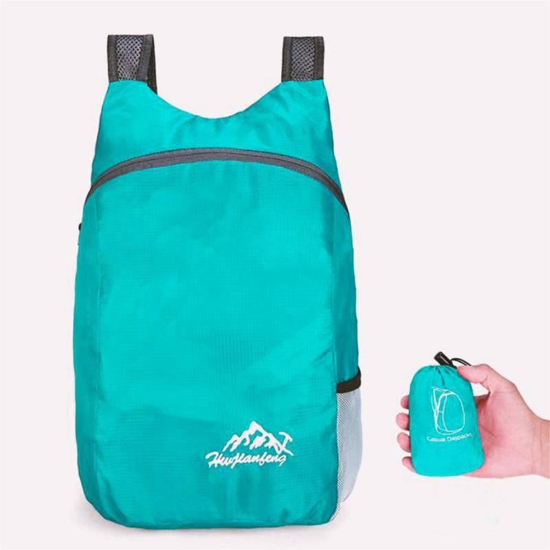 Bolsa esportiva leve para exterior mochila impermeável resistente ao desgaste mochila de viagem mochila dobrável pequena mochila de armazenamento