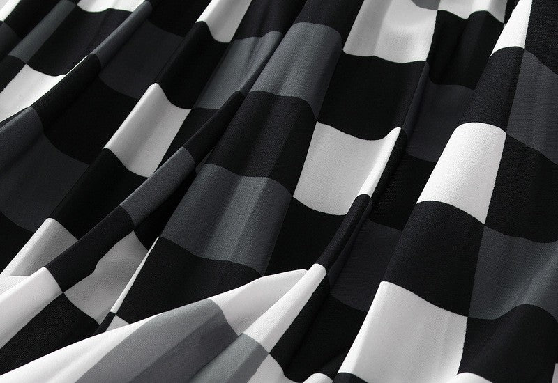 Organ pleated skirt for women, new high waist slimming mid length A-line skirt, pleated skirt, mesh skirt, mid length dress