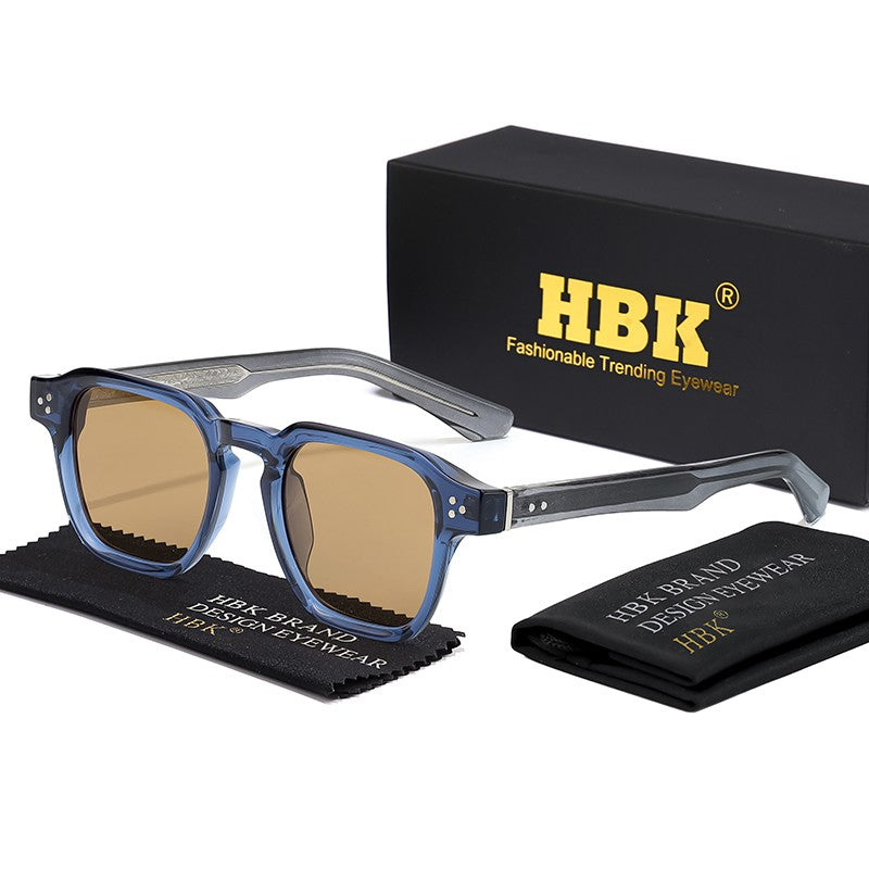 Óculos de Sol Punk HBK Fashion para homens Óculos de Sol Quadrados Clássicos Esportes ao Ar Livre Festa Férias Viagem Condução Pesca Óculos