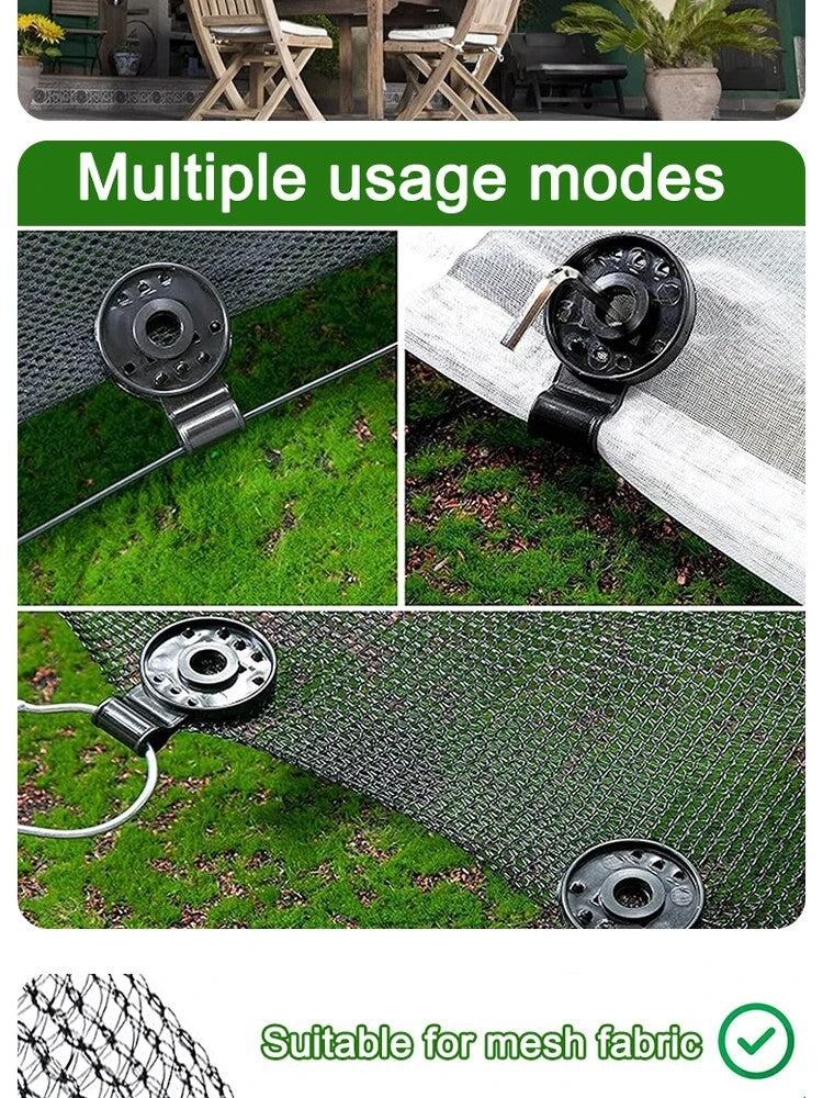 50Pcs Shade Cloth Clips Shade Fabric Clamps Grommets For Net Mesh Cover Sunblock Fabric In Garden Backyard Greenhouse Fixer