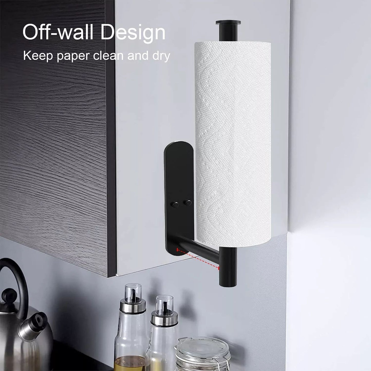 Kitchen paper towel holder / napkin holder, adhesive hook, toilet paper holder, cabinet and bathroom accessories