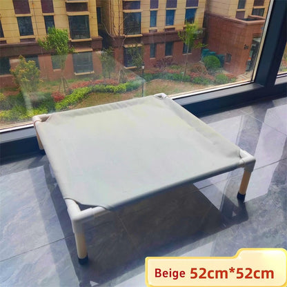 Cama de Acampamento para Animais de Estimação Cama Elevada para Cães Cama Dobrável para Acampamento de Filhotes Casa para Gatos Portátil Removível Lavável Camas para Filhotes Rede para Cães