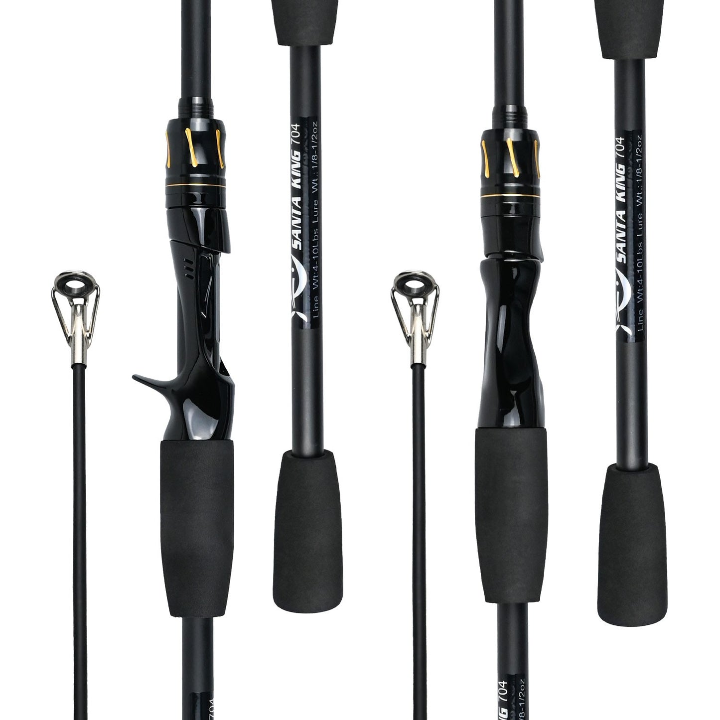 Vara De Pesca De Fibra De Carbono 1.8M/2.1M Vara De Viagem Portátil, Anel Guia De Cerâmica Requintado E Suave, Punho De Eva De Alta Densidade