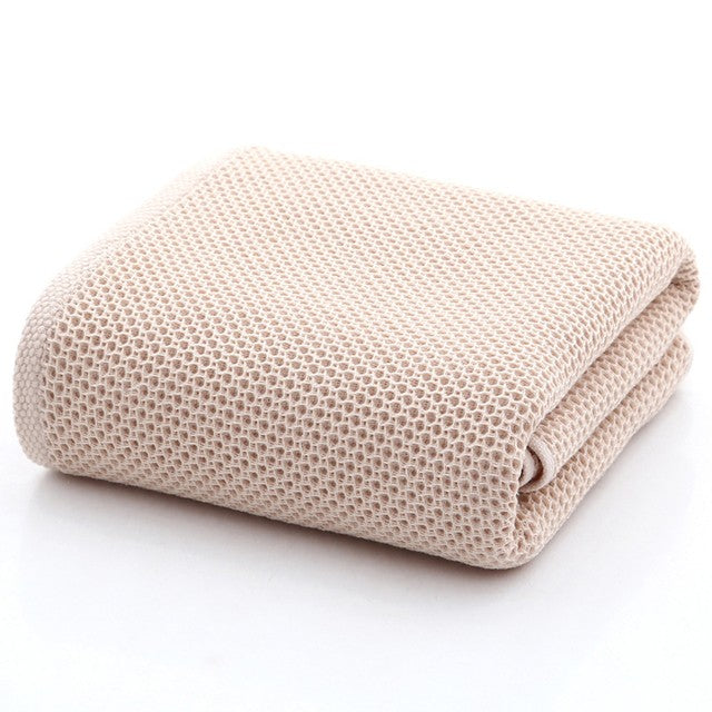 70x140cm high qualityWaffle towel Bathroom accessories ??solid color towel absorbent strong Wipe towel after exercise