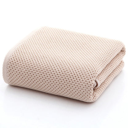 70x140cm high qualityWaffle towel Bathroom accessories ??solid color towel absorbent strong Wipe towel after exercise