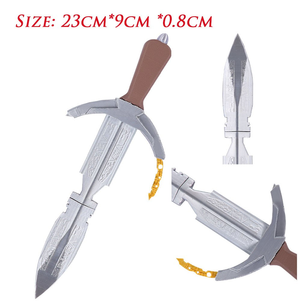 Movie Rey Cosplay Plastic Sword Prop Assassin Daggers Skywalker Costume Accessories Halloween Carnival Weapons Roleplay Ornament