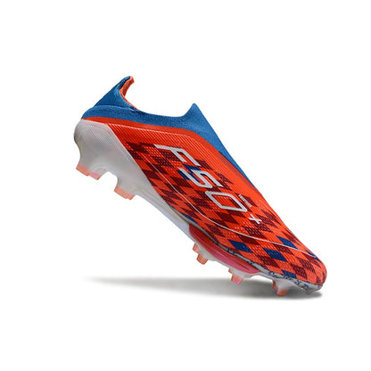 Pro Without-Lace Mens Soccer Shoes SLIP-ON Non-Slip Turf Soccer Cleats for Youth TF/FG Training Football Boots Chuteira Campo