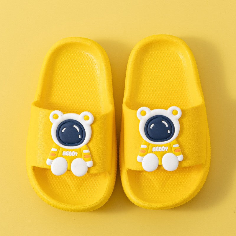 Children's Slippers for Summer Boys and Girls Indoor Bathroom Soft-Soled Thickened Anti-Slip Baby Slippers and Cool Sandals