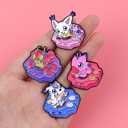 Anime Monster Enamel Pin Cartoon Badges on Backpack Brooches For Women Hat Lapel Pins Cosplay Accessories Toys Gifts