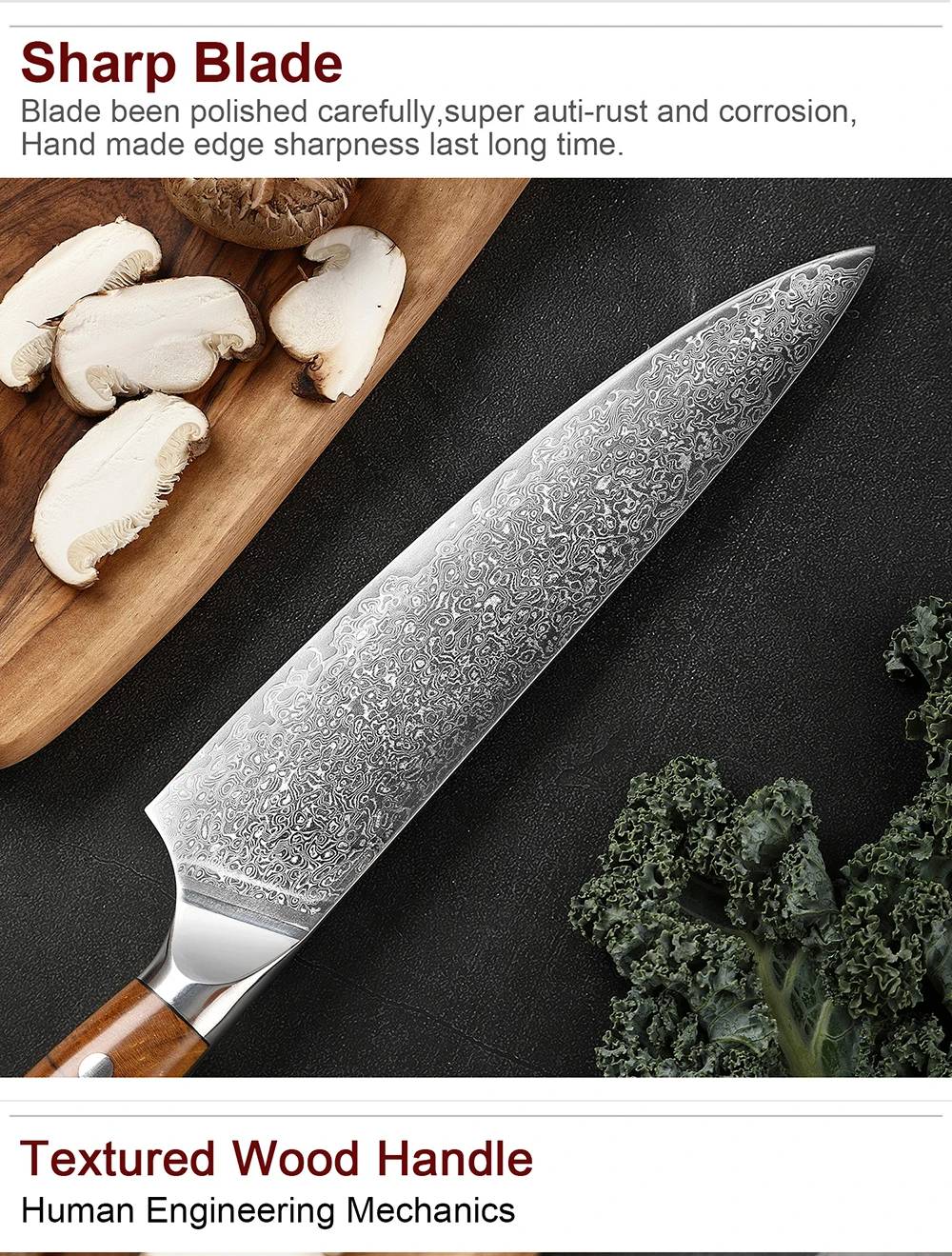 XITUO Damascus Aço Faca de Cozinha Conjunto 1-8 Pçs Faca Profissional Japonesa Faca de Chef Afiada Faca Santoku Faca de Corte Faca de Utilitário Faca de Trinchar