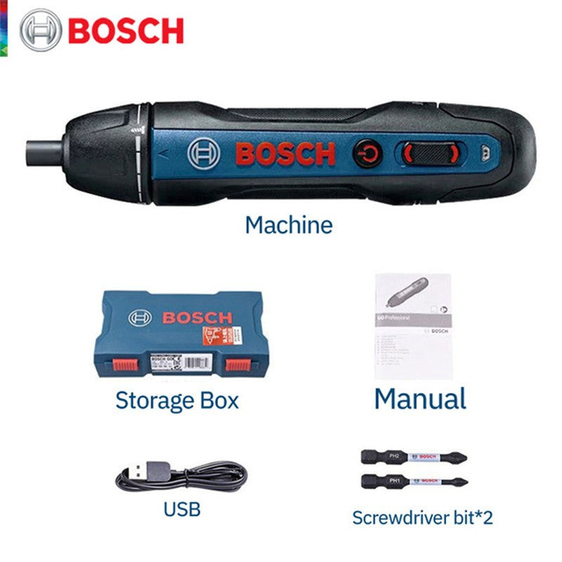 Parafusadeira Bosch Go 2 Recarregável Sem Fio Furadeira Parafusadeira de Impacto Bosch Go Parafusadeira Elétrica Ferramentas Elétricas Domésticas Multifuncionais