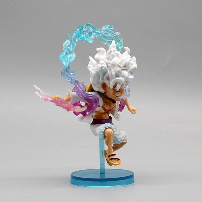 10cm One Piece Luffy Figura de Anime GEAR5 Deus Sol Nika Luffy Bonecos de Ação PVC Modelo de Coleção Brinquedos Presentes de Aniversário para Crianças