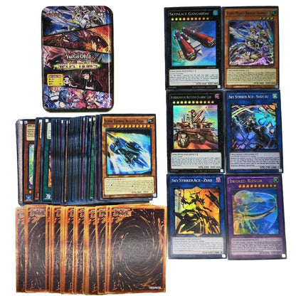 Yu Gi Oh Cards PACK DE DEUS EGÍPCIO Deck de Cartas Inglês TCG Holográfico Dourado Dragão Branco Jogo de Duelo Coleção de Cartas com Caixa de Lata