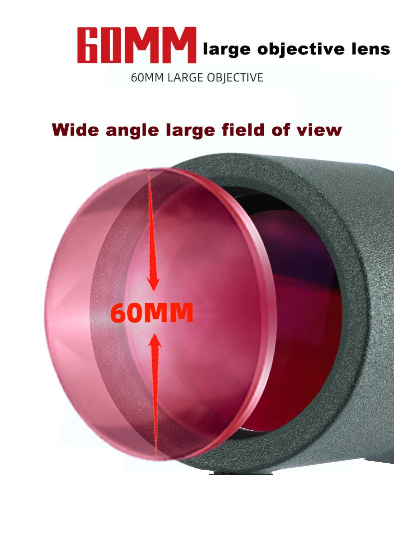 Monóculo Telescópio para Observação de Aves 25-75x60 ED HD Prisma BAK4 Impermeável e Anti-embaciamento para Acampamento ao Ar Livre e Observação da Vida Selvagem