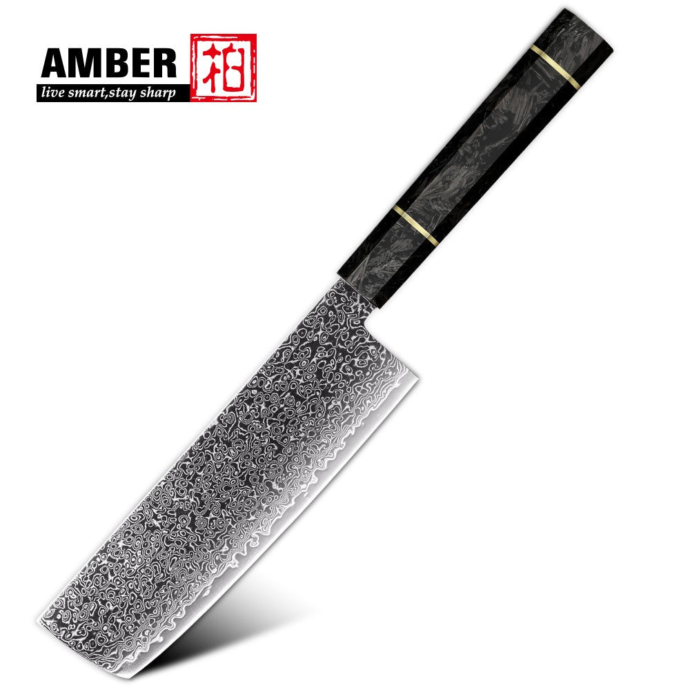 Professional 67-layer Damascus Japanese Kitchen Nakiri Gyuto Chef bread boning Knife Set Home kitchen tool with Carbon Fiber HD