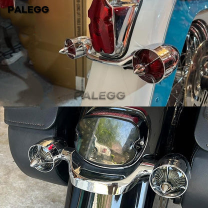Capa da Lente da Luz do Indicador de Direção para Harley Sportster Dyna Davidson Softail Street Glide Road Glide 2.4 polegadas de Diâmetro