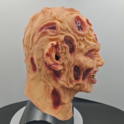 Freddy Latex Mask Horror Demon Halloween Costume Prop For Movie Cosplay Party Scary Elm Street Killer Mask Prank Head Cover