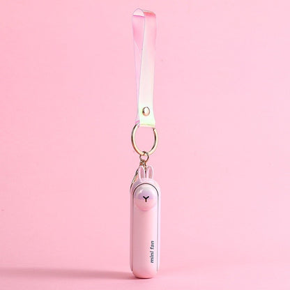 XIAOTREE Cute Mini Fan Kipas Portable Hand Fold Bedside Office USB Charge Battery Table Desk Cooling Folding Handheld Fan