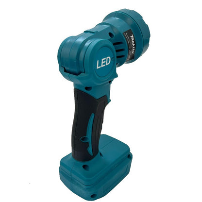 Luz de trabalho LED sem fio Makita Lanterna recarregável Ferramentas elétricas com bateria de 18V Ferramenta de holofote para ambientes internos e externos noturnos