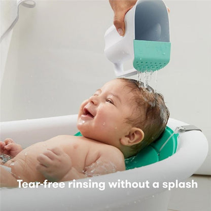 ABMH-Tear-Free Baby Bath Rinse Cup Control Flow With Handle And Removable Rain Shower To Wash Hair And Body